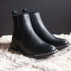 Black Studded Chelsea Boots- Brand New without Tag